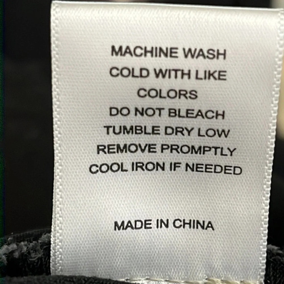 Chelsea & Violet Asymmetrical Black Denim Button Fly Distressed Skirt - Small - Picture 6 of 7